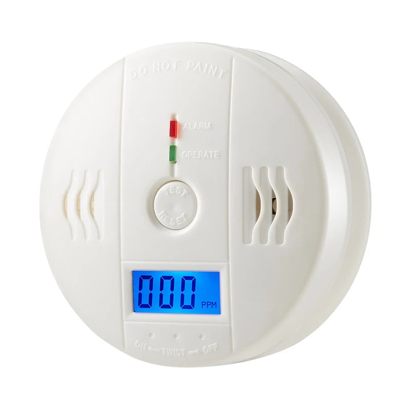 LCD CO Sensor Work alone Built-in 85dB siren sound Independent Carbon Monoxide Poisoning Warning Alarm Detector