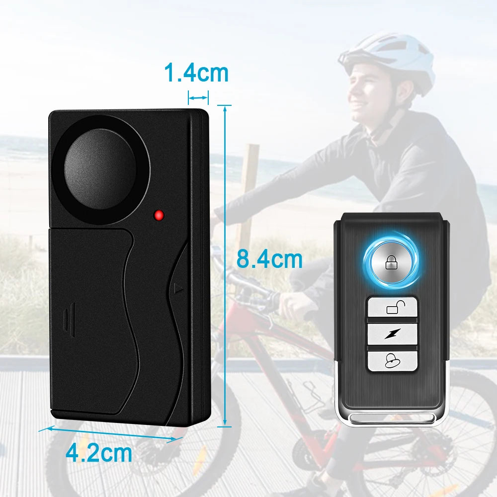 Hollarm Wireless Bicycle Motorcycle Alarm Adjustment Anti Theft Door Window Sensor Car Vibration Sound And Light Alarm Bike Find