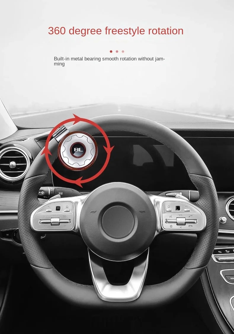 Car Steering Wheel Booster Ball Turning Spinner Knob Bearing Power Handle Rotating Universal Auto Accessories Labor Saving Kit