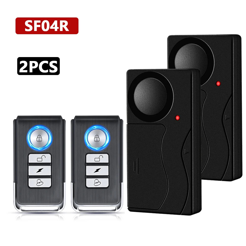 Hollarm Wireless Bicycle Motorcycle Alarm Adjustment Anti Theft Door Window Sensor Car Vibration Sound And Light Alarm Bike Find