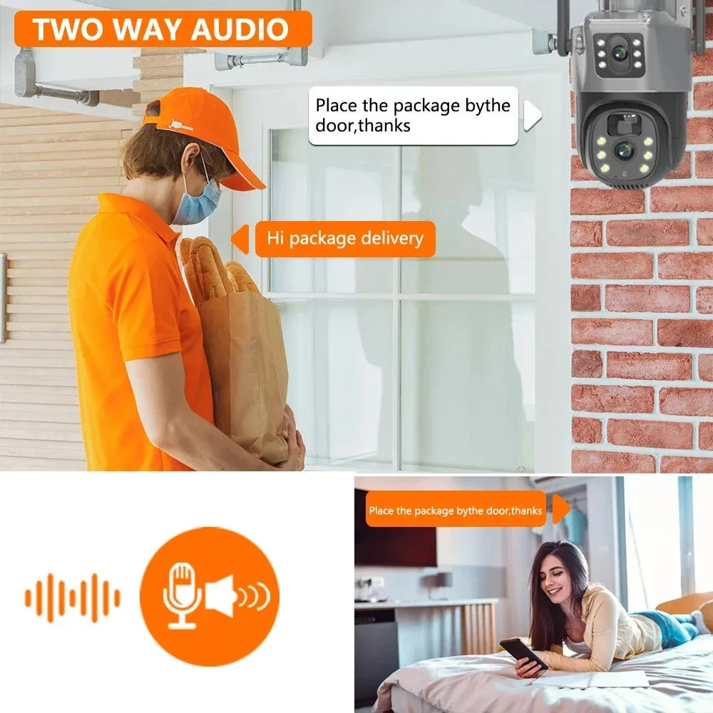 Camara Vigilancia Wifi Wireless Network 4G IP CCTV Cameras Security-protection Smart Home 360 Monitor Exterior HD Night Vision