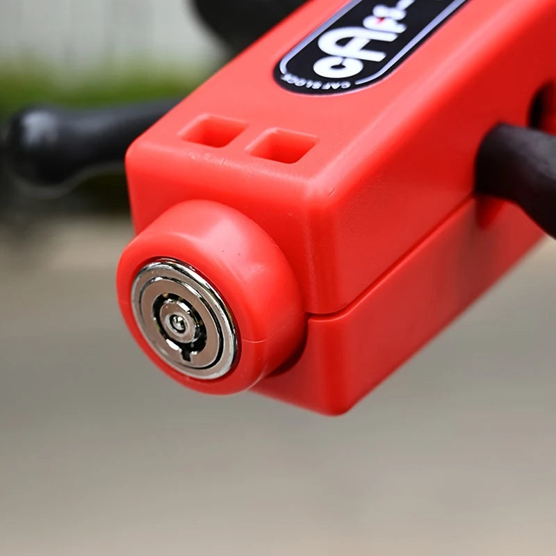 Mini Electric Vehicle Bike Anti-Theft Lock Set - Bicycle Brake Handlebar Grip Cycling Horn Throttle Lock for Scooter Motorcycle