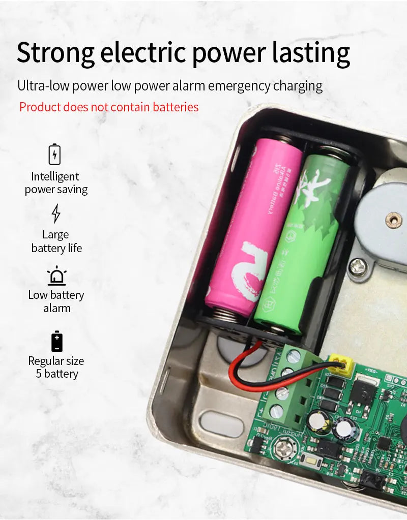 Waterproof Tuya Wifi Remote Control Fingerprint Motor Rim Lock Card Code Smart Door Lock Work for Google Alexa Echo