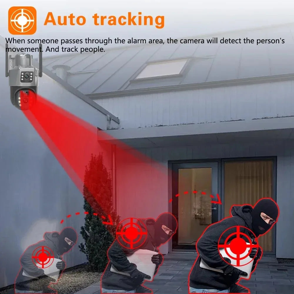 Camara Vigilancia Wifi Wireless Network 4G IP CCTV Cameras Security-protection Smart Home 360 Monitor Exterior HD Night Vision