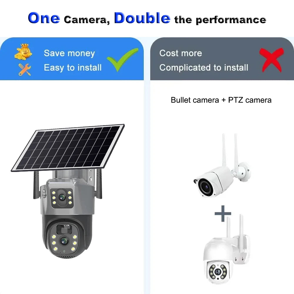Camara Vigilancia Wifi Wireless Network 4G IP CCTV Cameras Security-protection Smart Home 360 Monitor Exterior HD Night Vision