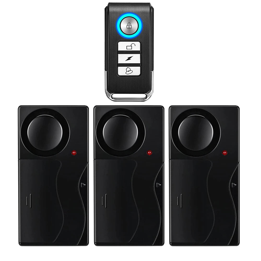 Hollarm Wireless Bicycle Motorcycle Alarm Adjustment Anti Theft Door Window Sensor Car Vibration Sound And Light Alarm Bike Find