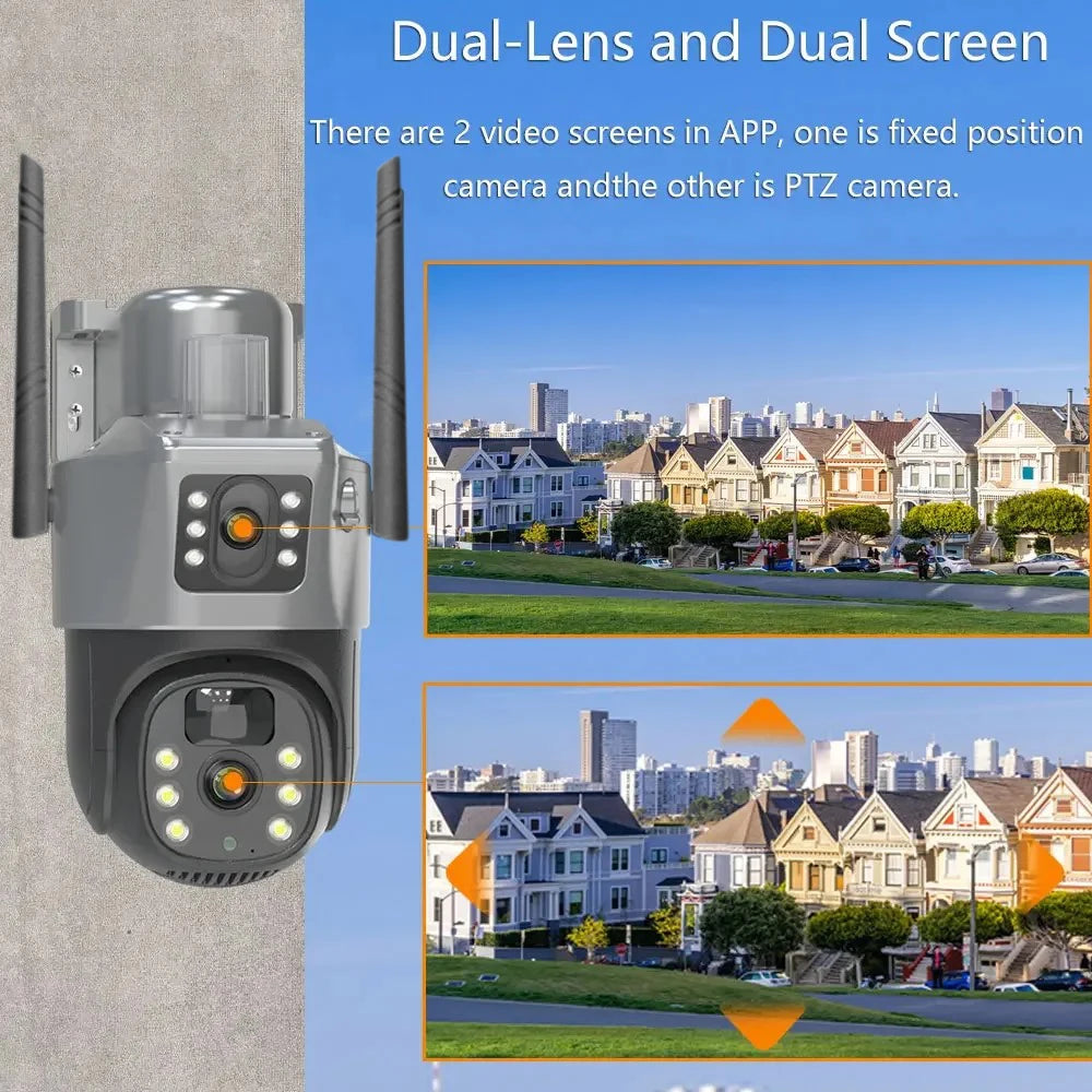 Camara Vigilancia Wifi Wireless Network 4G IP CCTV Cameras Security-protection Smart Home 360 Monitor Exterior HD Night Vision