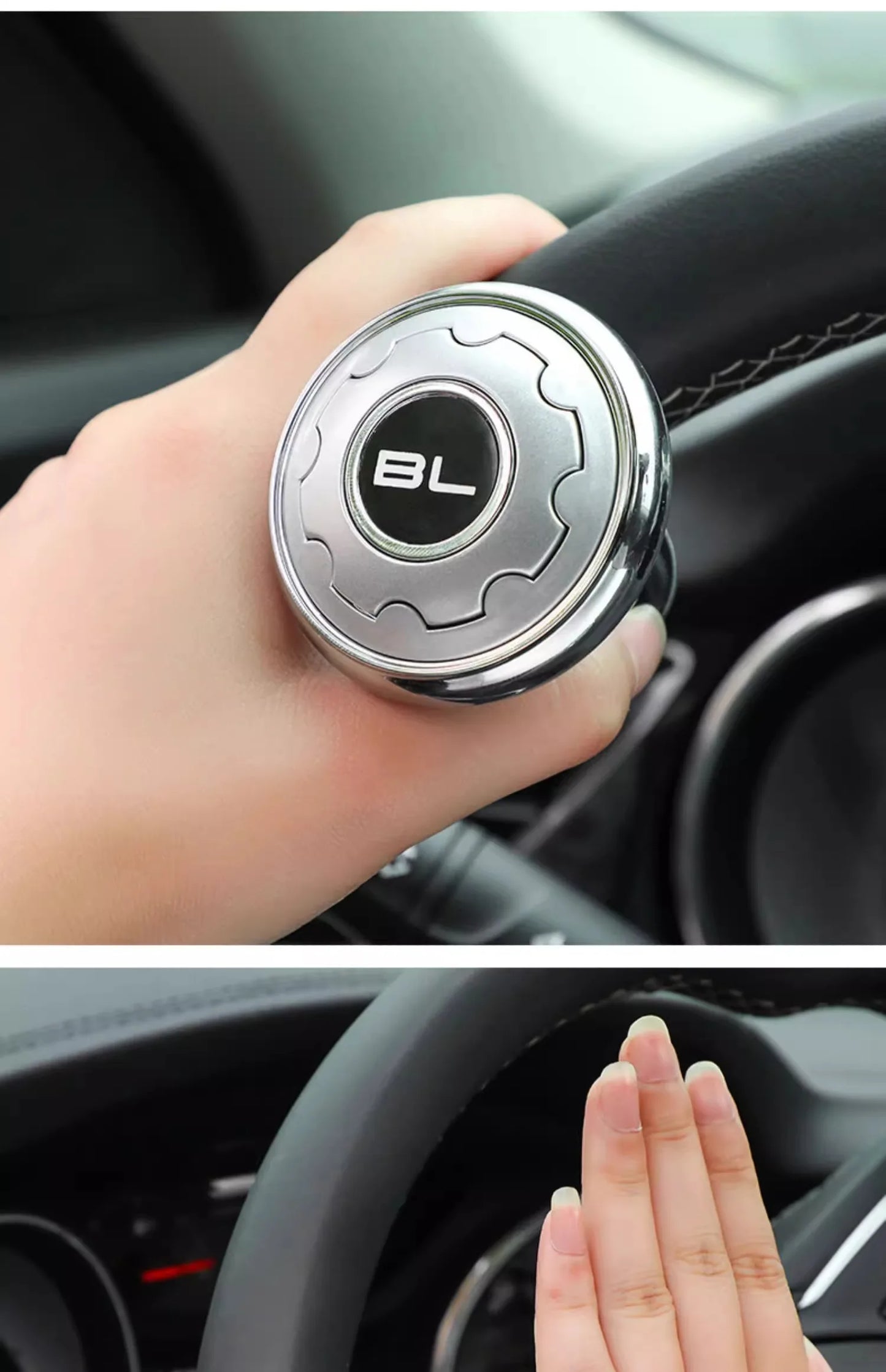 Car Steering Wheel Booster Ball Turning Spinner Knob Bearing Power Handle Rotating Universal Auto Accessories Labor Saving Kit