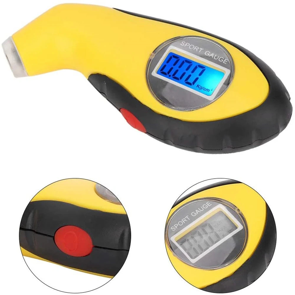 TG105 TG205 R-6802 High-precision Digital Car Tire Tyre Air Pressure Gauge Meter LCD Display Manometer Barometers for Car Truck