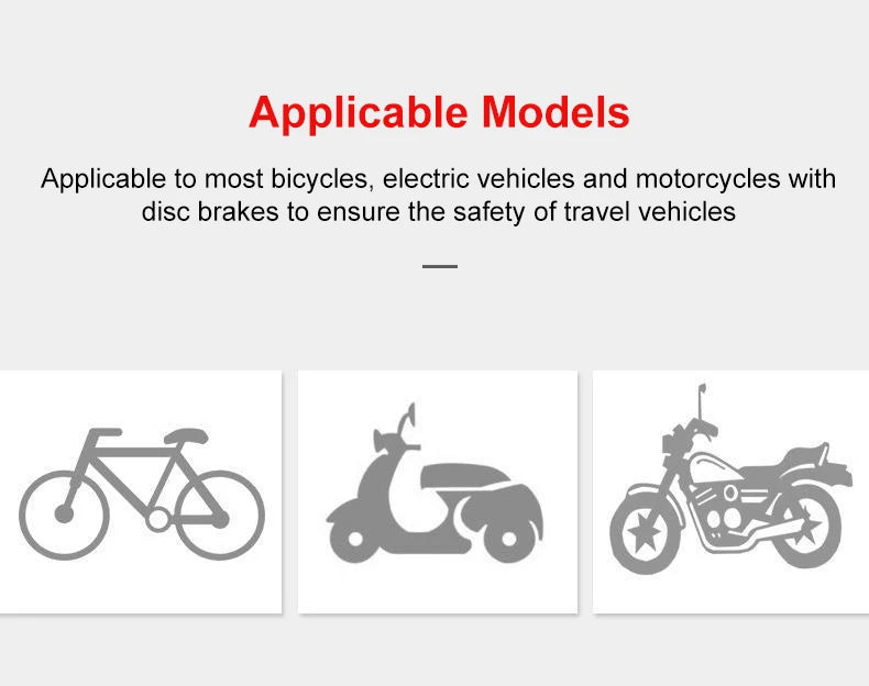 Motorcycle Waterproof  Disc Brake Lock  Anti-Theft Wheel Padlock with Keys for Motorcycles Scooter Moped Motorbike