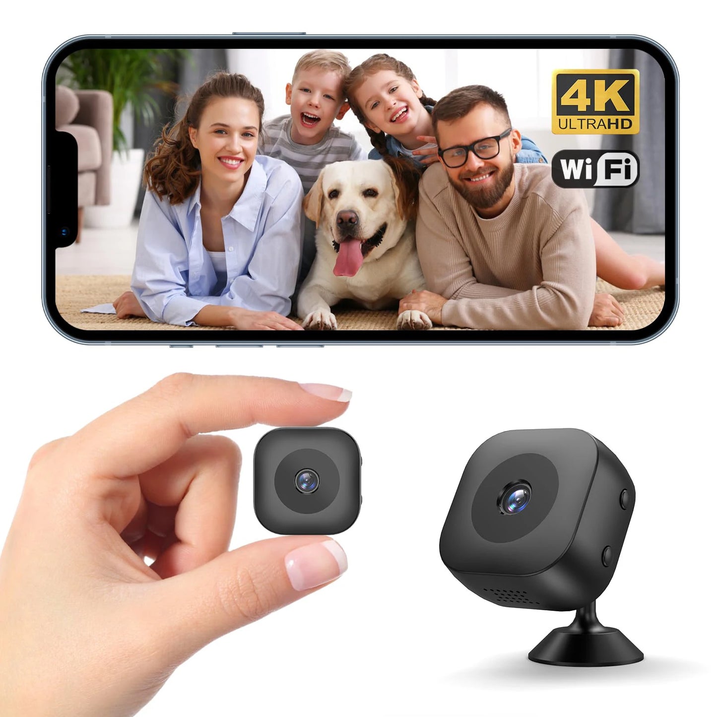 Xiaomi 4K Mini Camera Wifi Ip/ap Portable Mobile Detection Camcorder Smart Home Surveillance Security Remote Monitoring Camera