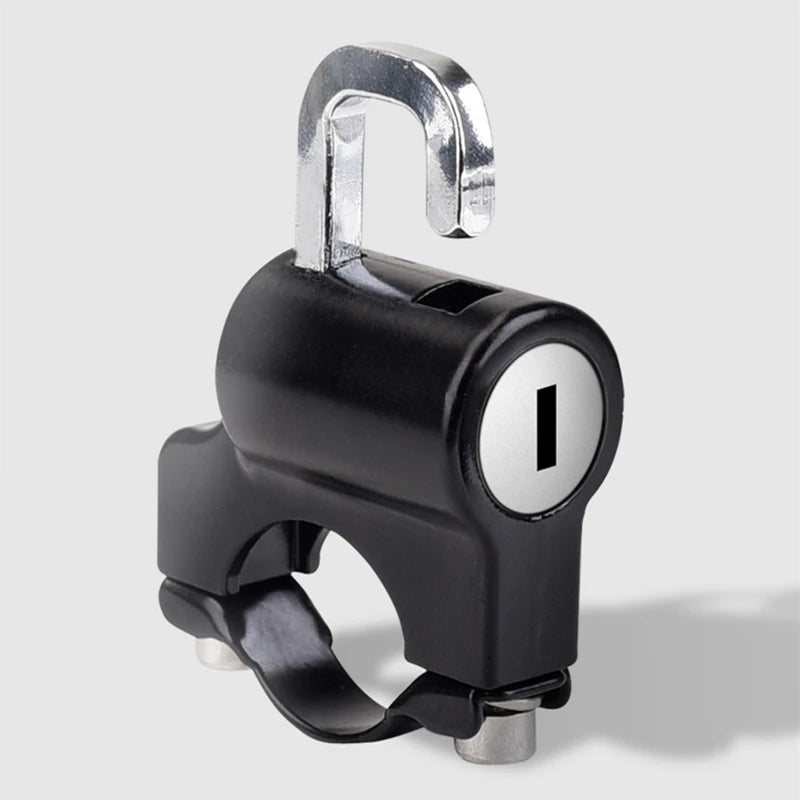 Motorcycle Handlebar Lock Handlebar Brake Handle Solid Lock Imitating Steal Lock Pull Rod ATV Dirt Street Bikes Anti Theft 2024
