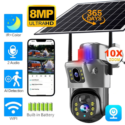 Camara Vigilancia Wifi Wireless Network 4G IP CCTV Cameras Security-protection Smart Home 360 Monitor Exterior HD Night Vision