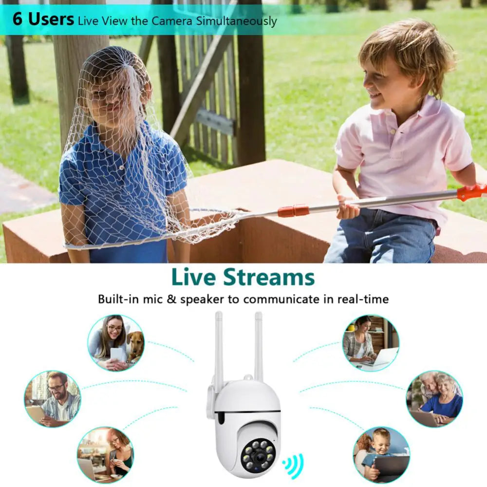 YCC365 Plus Wifi Camera Outdoor AI Human Detect Wireless Surveillance Camera Security Protection CCTV With 1080P IP Camera