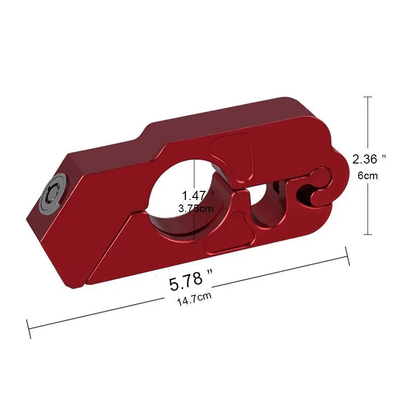 Motorcycle Handlebar Lock Handlebar Brake Handle Solid Lock Imitating Steal Lock Pull Rod ATV Dirt Street Bikes Anti Theft 2024