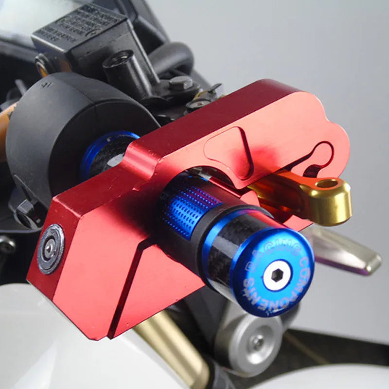Motorcycle Handlebar Lock Handlebar Brake Handle Solid Lock Imitating Steal Lock Pull Rod ATV Dirt Street Bikes Anti Theft 2024