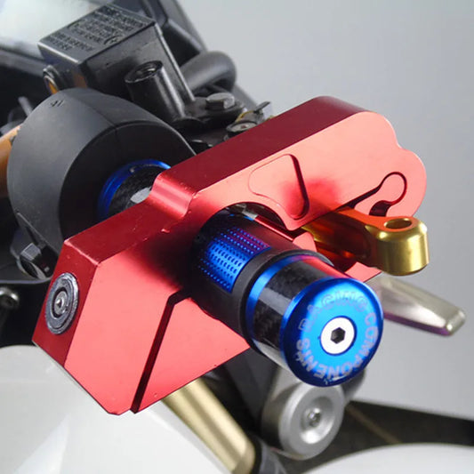Motorcycle Handlebar Lock Handlebar Brake Handle Solid Lock Imitating Steal Lock Pull Rod ATV Dirt Street Bikes Anti Theft 2024