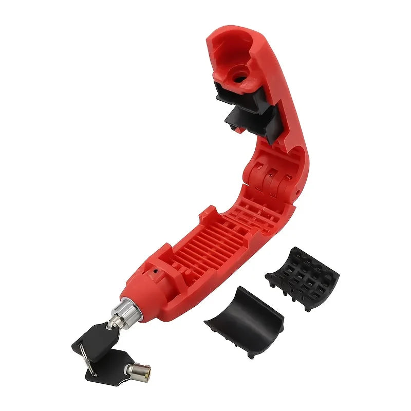 Mini Electric Vehicle Bike Anti-Theft Lock Set - Bicycle Brake Handlebar Grip Cycling Horn Throttle Lock for Scooter Motorcycle