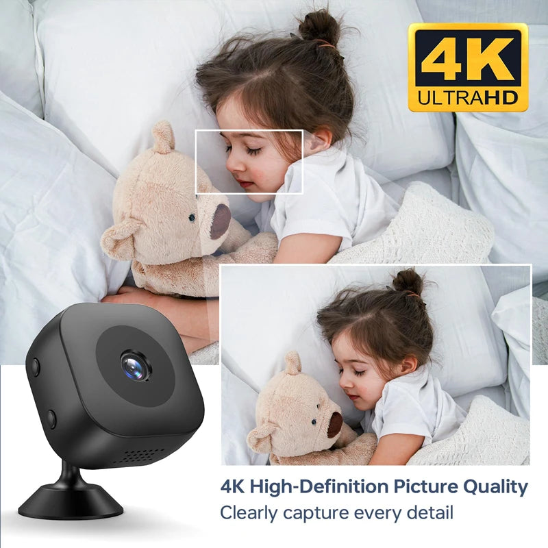 Xiaomi 4K Mini Camera Wifi Ip/ap Portable Mobile Detection Camcorder Smart Home Surveillance Security Remote Monitoring Camera