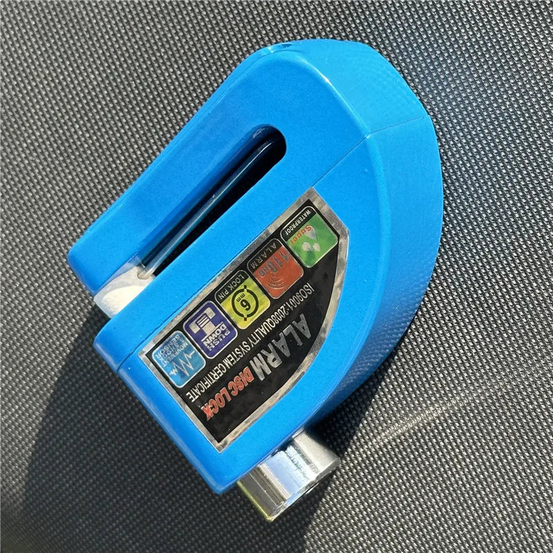 Waterproof Motorcycle Alarm Lock Bike Security Anti-theft Lock Motorbike Mountain bike Disc Brake Lock +Bag+1.5mReminder Rope