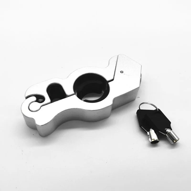 Motorcycle Handlebar Lock Handlebar Brake Handle Solid Lock Imitating Steal Lock Pull Rod ATV Dirt Street Bikes Anti Theft 2024
