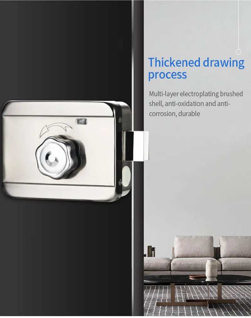 Waterproof Tuya Wifi Remote Control Fingerprint Motor Rim Lock Card Code Smart Door Lock Work for Google Alexa Echo