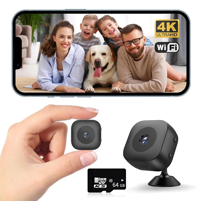 Xiaomi 4K Mini Camera Wifi Ip/ap Portable Mobile Detection Camcorder Smart Home Surveillance Security Remote Monitoring Camera