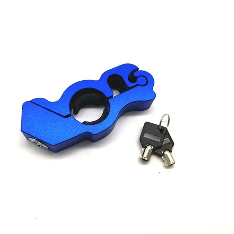 Motorcycle Handlebar Lock Handlebar Brake Handle Solid Lock Imitating Steal Lock Pull Rod ATV Dirt Street Bikes Anti Theft 2024