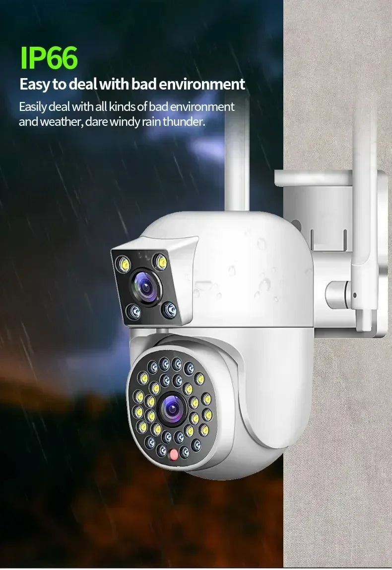 IPC360 HOME 4K 8MP Dual Lens WIFI PTZ 2K 4MP Dual Screen Security Camera Outdoor IP66 Color Night Vision Surveillance Cameras