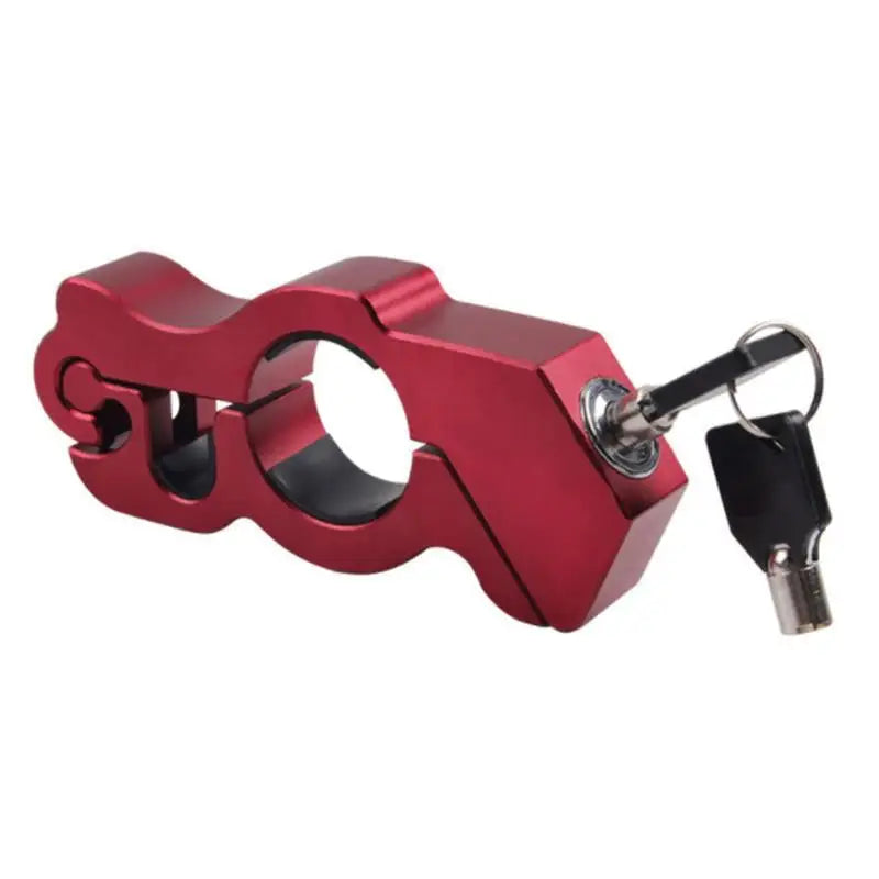 Motorcycle Handlebar Lock Handlebar Brake Handle Solid Lock Imitating Steal Lock Pull Rod ATV Dirt Street Bikes Anti Theft 2024