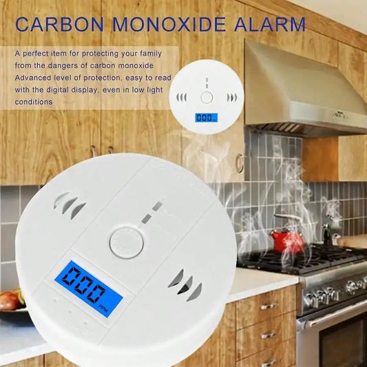 LCD CO Sensor Work alone Built-in 85dB siren sound Independent Carbon Monoxide Poisoning Warning Alarm Detector