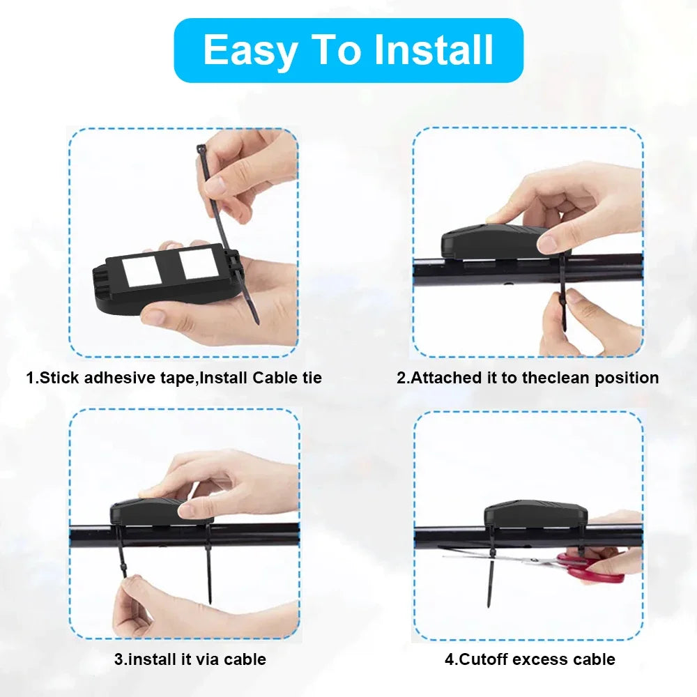Waterproof Motorcycle Alarm 100dB Remote Control Wireless Anti Lost Warning Alarm Sensor Bike Alarm Security Protection