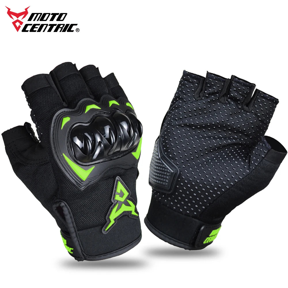 MOTOCENTRIC Summer Motorcycle Gloves Half Finger Breathable Motorcyclist Gloves ATV MTB Cycling Gloves Anti-fall Palm Guard Moto